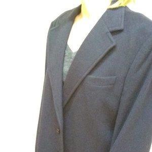 Navy Blue Cashmere Coat by Orvis Fishing Tackle